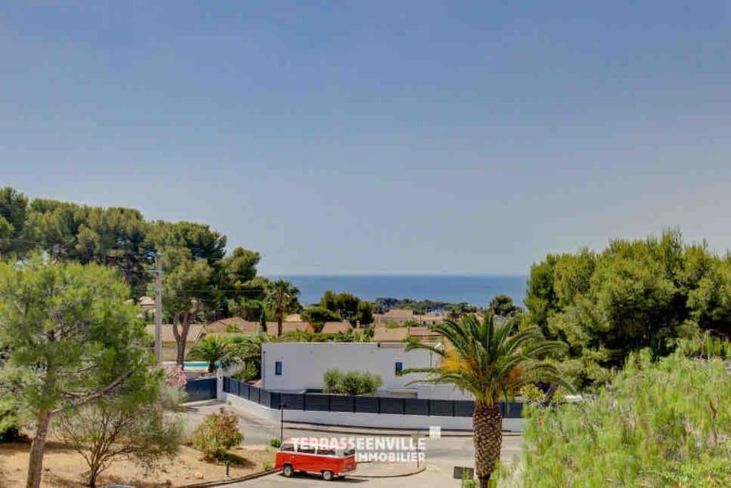 Tres Bel Appartement Climatise Terrasse Et Vue Mer Bandol Exteriör bild